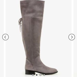 Boden Bray Over The Knee Boots Pewter Suede 10.53